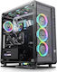 Thermaltake Core P6 Tempered Glass Gaming Midi Tower Κουτί Υπολογιστή με Πλαϊνό Παράθυρο Μαύρο