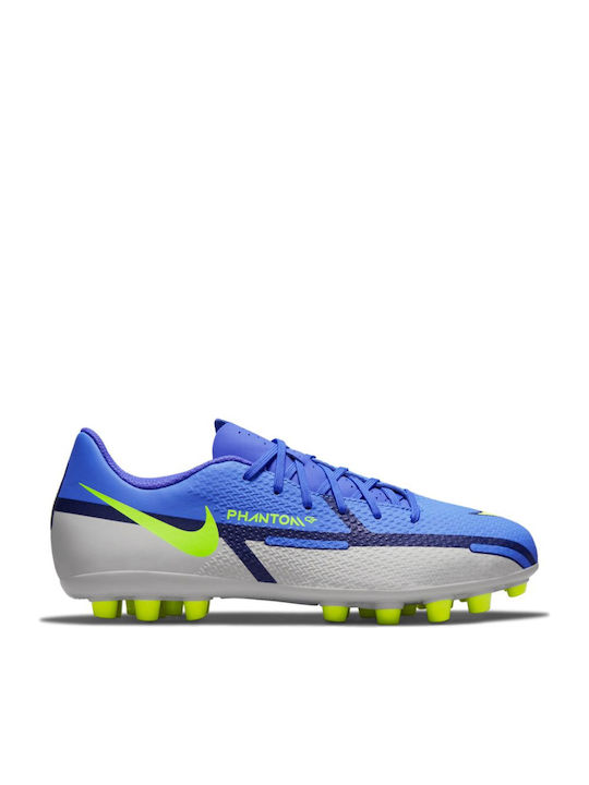 Nike Παιδικά Ποδοσφαιρικά Παπούτσια Phantom Gt2 Academy AG με Τάπες Γαλάζια