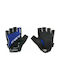 Force Grip 5 Half Finger Cycling Gloves Adults with Gel Blue