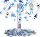 Kanone Party Popper Winter mit Blau Konfetti 150gr 1Stück