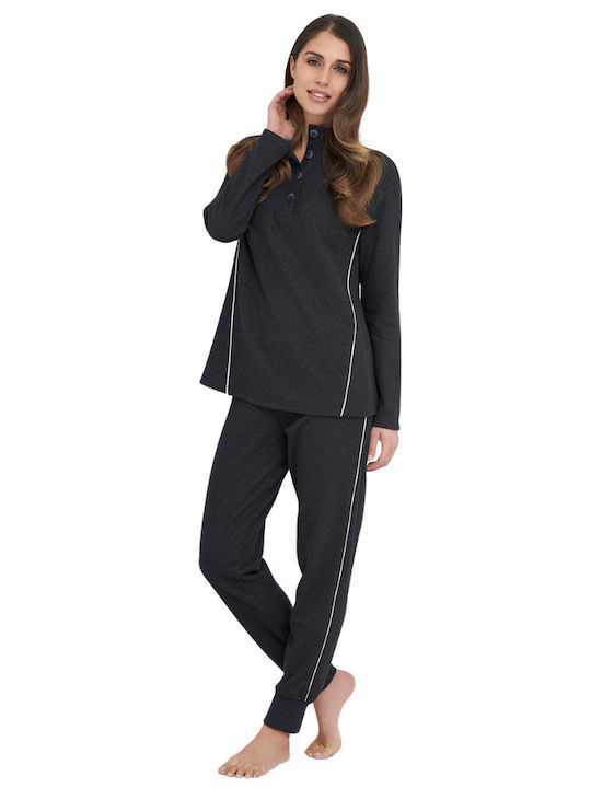 Linclalor Pajama Fleece pentru femei 277706 Anthracite