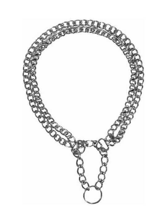 Trixie Dog Choker Chain in Silver color with Double Chain Large / XLarge 2.5mm x 55cm 2245