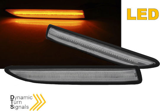 Carner LED Flash Ford Mondeo MK IV Dynamic Clear 2007-2014 Set of 2 Pieces