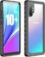 Redpepper 360 Full Cover Plastic Waterproof Transparent / Black (Galaxy Note 10+)