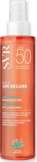 SVR Laboratoire Sun Secure Huile SPF50+ Sunscreen Oil for Face Body & Hair with Summer Fragrance 200ml
