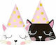 Party Hats Party Hat 6 pieces Γατούλα 6pcs