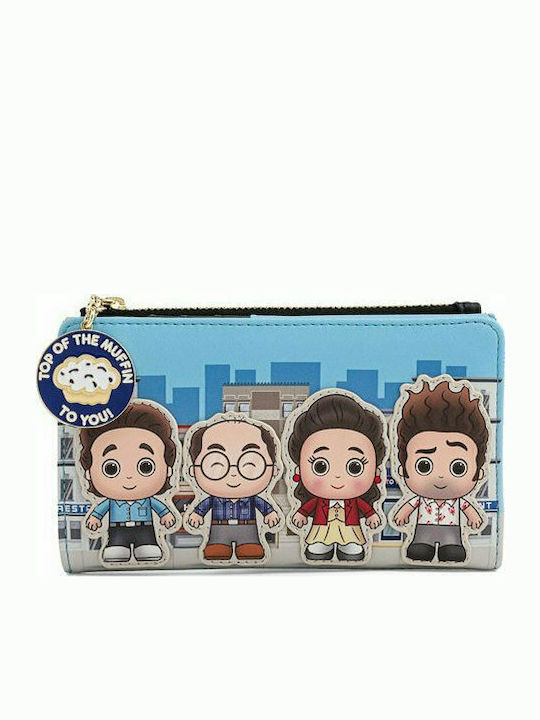 Loungefly Seinfeld Chibi City Παιδικό Πορτοφόλι με Φερμουάρ Seinfeld Chibi City Flap
