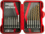 Raider Set of 15 Drills with Hexagonal Shank