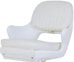 Yachtsman Seat with Cushion White, Springfield