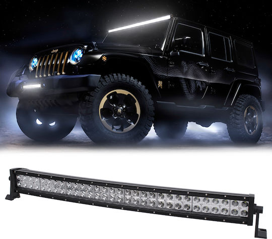 GloboStar Pro Series Waterproof Headlights Car in Bar Shape LED Universal 10 - 30V 120W with White Lighting 1pcs