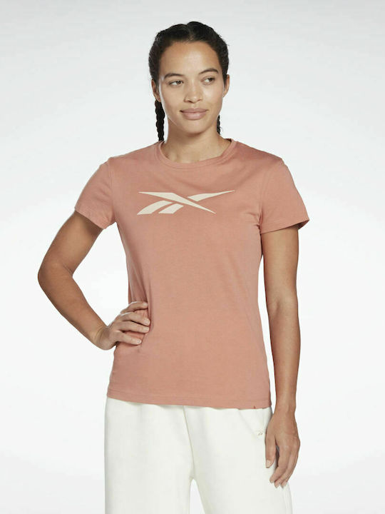 Reebok Essentials Vector Graphic Women's Athletic T-shirt Canyon Coral