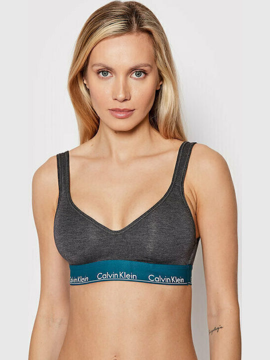 Calvin Klein Женско Спортно Сутиен Сив с Лека п...