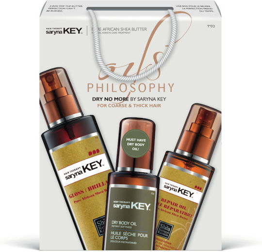 Saryna Key Oils Philosophy Dry No More Hair Care Set for Reconstruction and Nourishment with Oil and Spray 3 Pieces