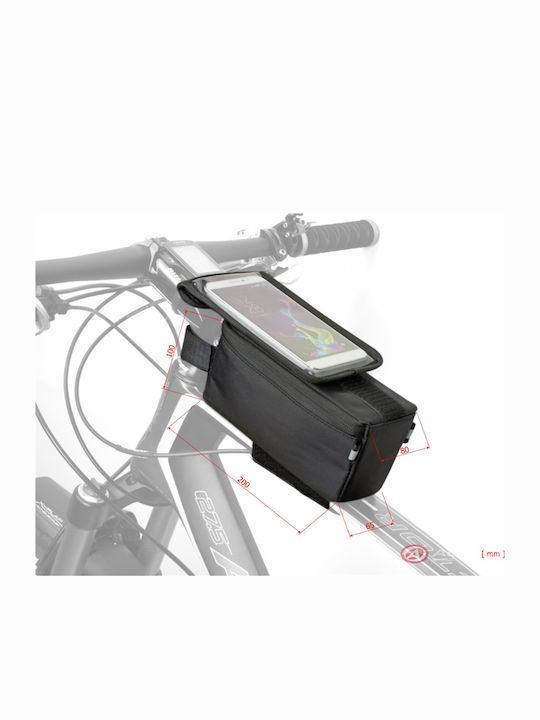 Author A-R256 XL Τσαντάκι Σκελετού Ποδηλάτου Μαύρο 15001089