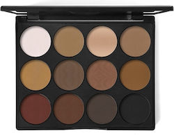 Grigi Premium Eyeshadow Palette Lidschatten-Palette Matt in fester Form Bunt 5gr