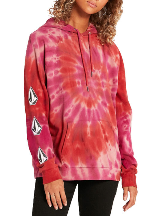 Volcom Women's Hooded Sweatshirt Red