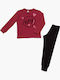 Minerva Kids' Pajamas Winter Cotton Fuchsia Beauty
