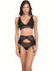 Triangle Triangle Bra with Light Padding without Underwire Black