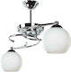 Pakketo PWL-0966 Modern Glass Ceiling Light with Socket E27 67pcs Silver