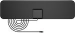Jager DVB-T827SA Εσωτερική Κεραία Τηλεόρασης (δεν απαιτεί τροφοδοσία) σε Μαύρο Χρώμα Σύνδεση με Ομοαξονικό (Coaxial) Καλώδιο
