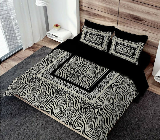 Makis Tselios Home Duvet Set Queen 220x240cm Mao Black 3pcs