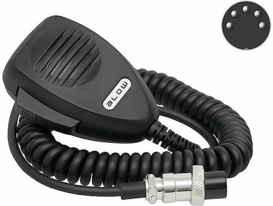 DM-24-117 BG-24-117 Hand Microphone Wireless Transceiver Compatible with Alan 100 / 102 / 199Α / Onwa ΜΚ1 / ΜΚ2