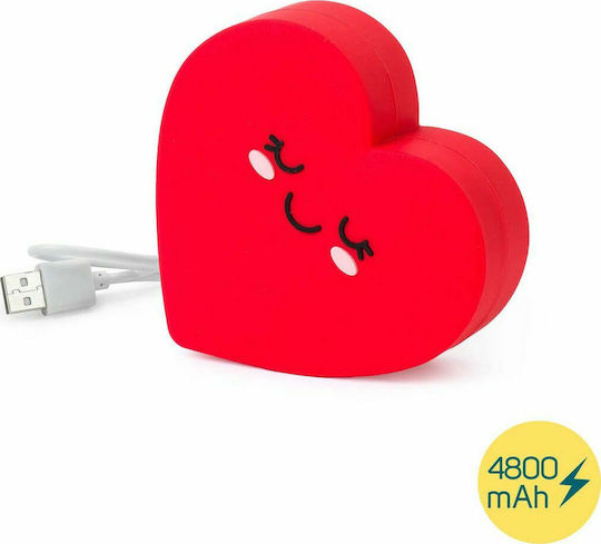 Legami Milano My Super Power 4800mAh με Θύρα USB-A Heart