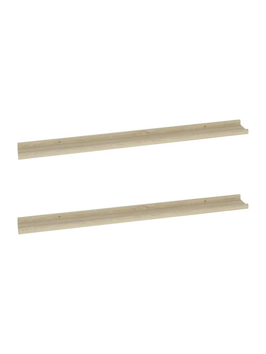 Shelves Wall Sonoma 2pcs 100x9x3cm