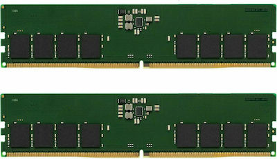 Kingston 32GB DDR5 RAM με 2 Modules (2x16GB) και Ταχύτητα 4800 για Desktop