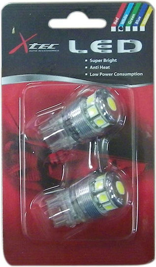 Auto Gs Λάμπα Αυτοκινήτου T20 Λαμπάκια Λευκά 3157 8S LED Λευκό