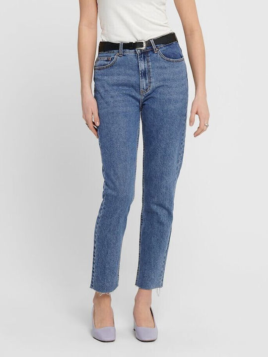 Only High Waist Women's Jean Trousers in Straight Line
