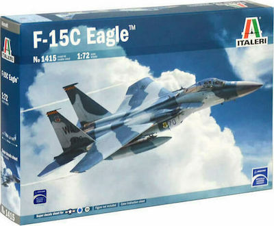 Italeri F15 C Eagle Static Airplane Model 1:72 37.3x24.1x6cm