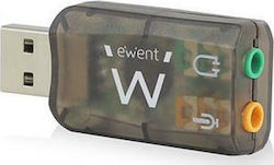 Ewent EW3751 External USB Sound Card Gray