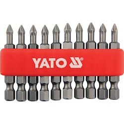 Yato Set 10 Screwdriver Bits Cross