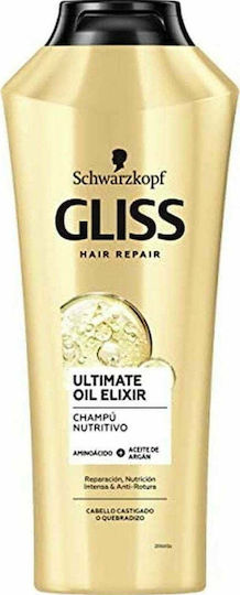 Gliss Gliss Ultimate Oil Elixir Sampon Reconstrucție/Hrană și Volum pentru Toate Tipurile de Păr 370ml