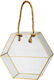 JK Home Decoration Φαναράκι Γυάλινο Επιτραπέζιο Πολύγωνο Διάφανο 22x8.5x28εκ.