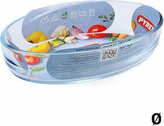 Pyrex Classic Vidrio Oval Vas de Gătit Rezistent la Căldură Sticlă 26x18cm 1buc