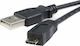 StarTech Regular USB 2.0 to micro USB Cable Μαύρο 3m (UUSBHAUB3M)