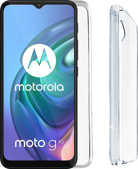 Volte-Tel Slimcolor Air Umschlag Rückseite Silikon Transparent (Moto G10)
