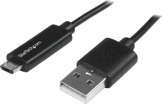StarTech Regular USB 2.0 to micro USB Cable Μαύρο 1m (USBAUBL1M)