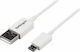 StarTech 2m Regular USB 2.0 to micro USB Cable White (USBPAUB2MW)