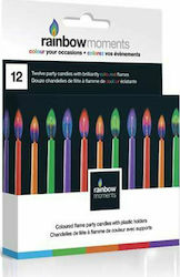 Rainbow Свещички за рожден ден Rainbow Moments Свещ за Рожден Ден Прост Шарено BDAY-A-12