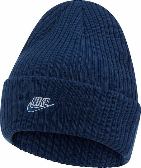 Sportswear Fisherman Beanie Ανδρικός Σκούφος με Rib Πλέξη σε Μπλε χρώμα