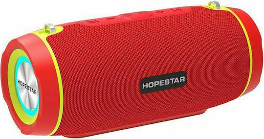 Hopestar H45 Party Ηχείο Bluetooth 10W με Ραδιόφωνο και Διάρκεια Μπαταρίας έως 4 ώρες Κόκκινο