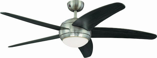 Wellio Paros Ventilator De Tavan 132cm Cu Lentile De Mărire Negru / Auriu