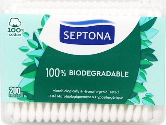 Septona Μπατονέτες Βιοδιασπώμενες σε Κουτί 200τμχ