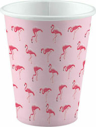 Flamingo Glass for Party 8pcs