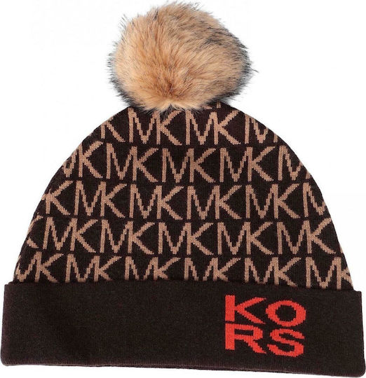 MF1000F46G Pom Pom Beanie Feminin Căciulă Tricotat Chocolate
