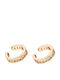 Oxzen Earrings Cuff made of Silver Gold Plated with Stones
