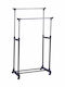 Vesta Rollbar Kleiderständer Teleskopisch Schwarz 80x43x160cm